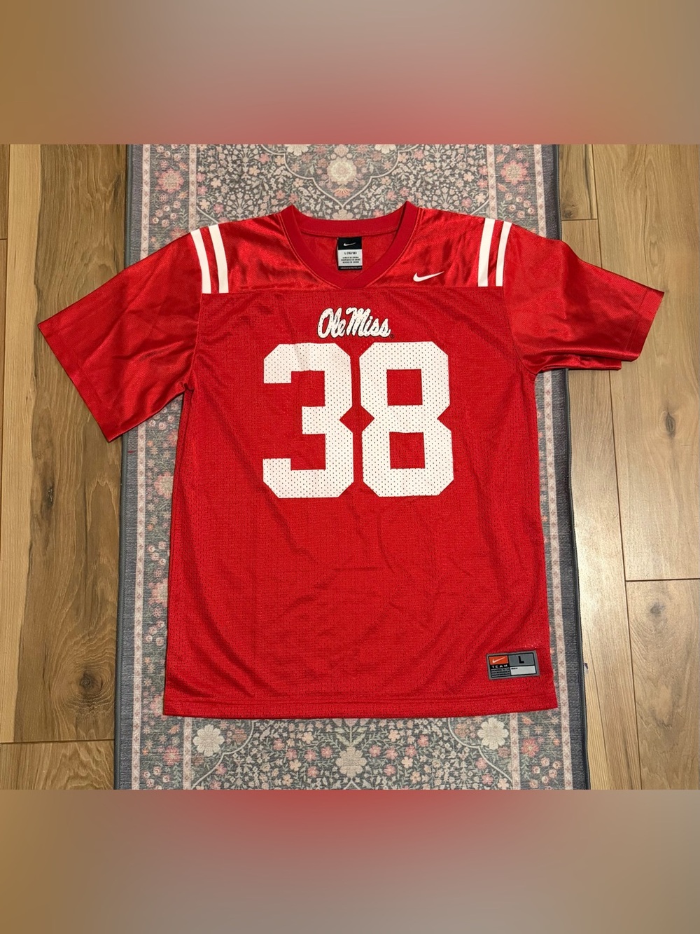 Nike Ole Miss Football Jersey #38 Youth L (16-18)